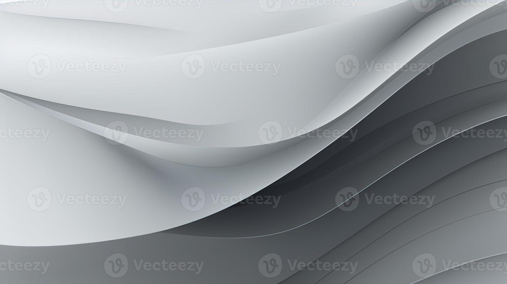 abstract background with smooth lines in gray colors, 3d illustration photo