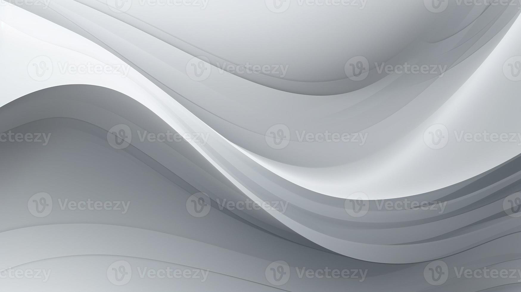 abstract background with smooth lines in gray colors, 3d illustration photo