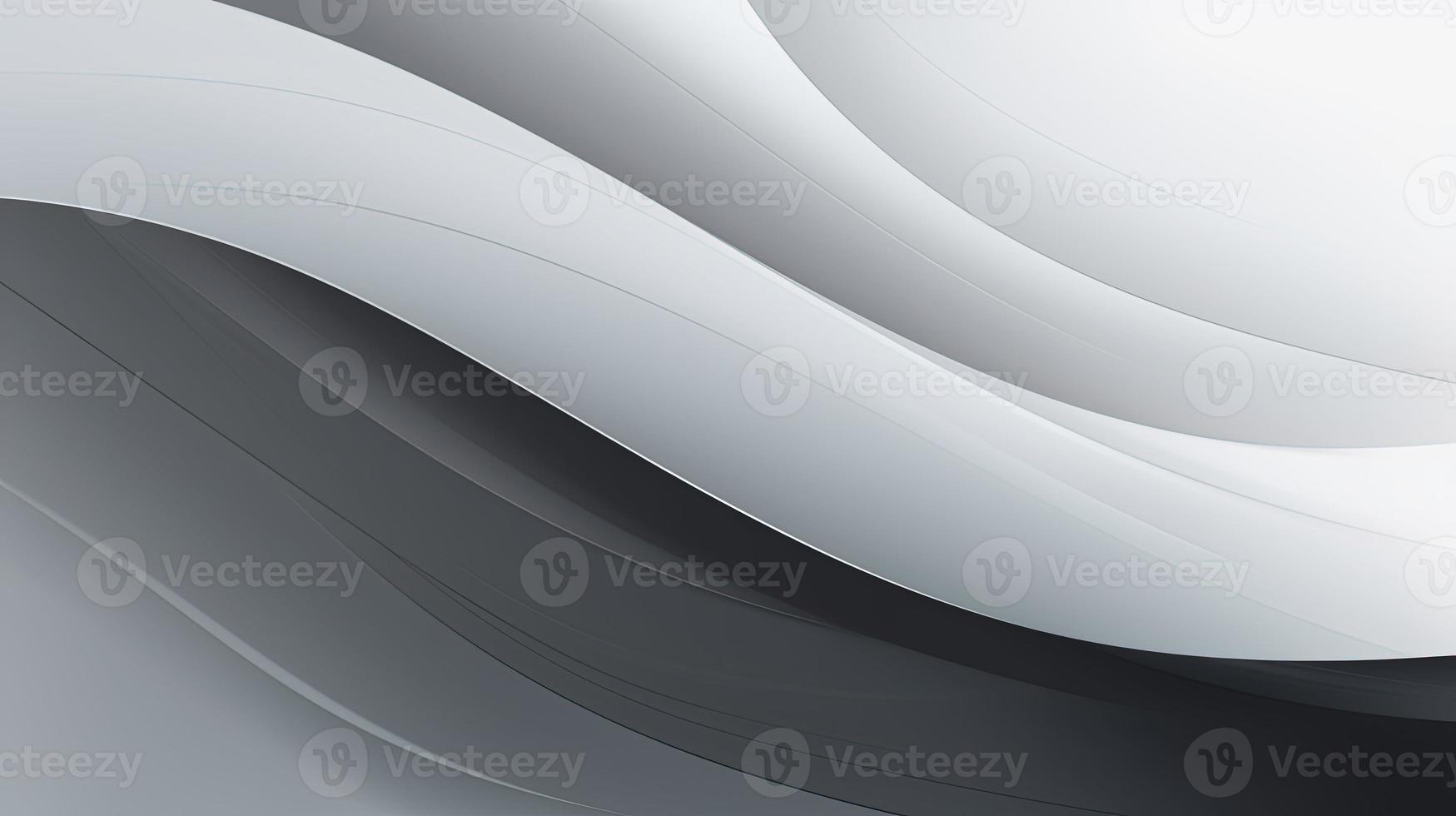 abstract background with smooth lines in gray colors, 3d illustration photo
