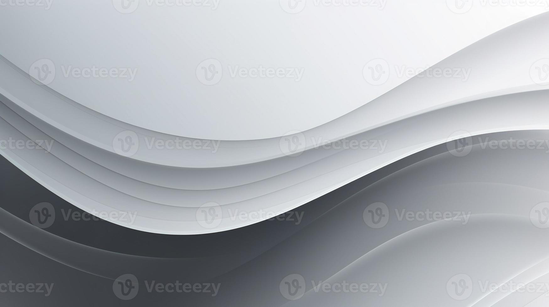 abstract background with smooth lines in gray colors, 3d illustration photo