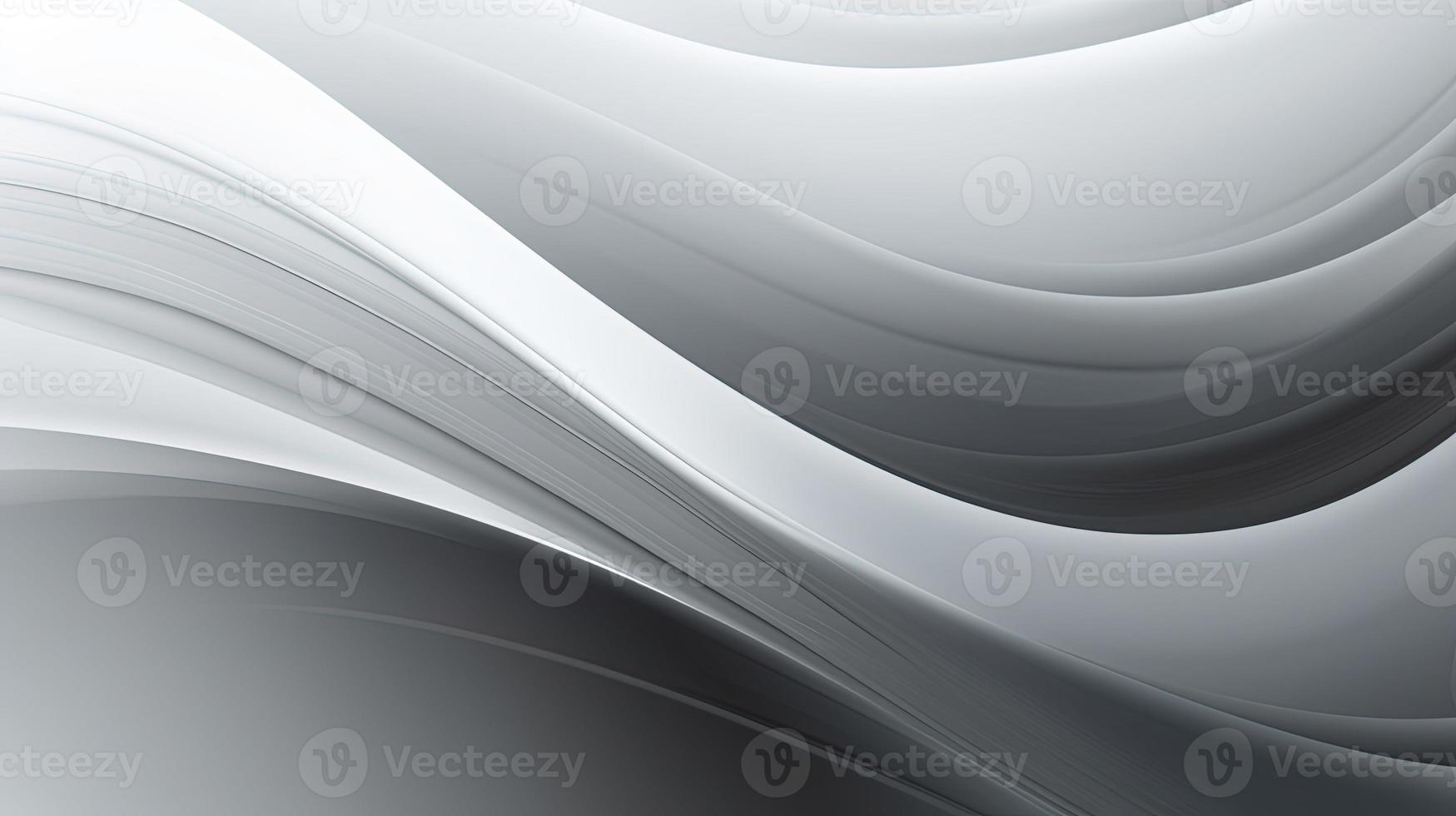 abstract background with smooth lines in gray colors, 3d illustration photo