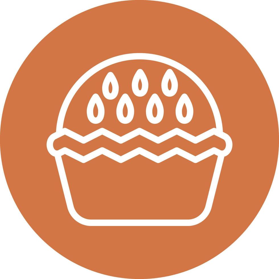 Apple Pie Vector Icon Design