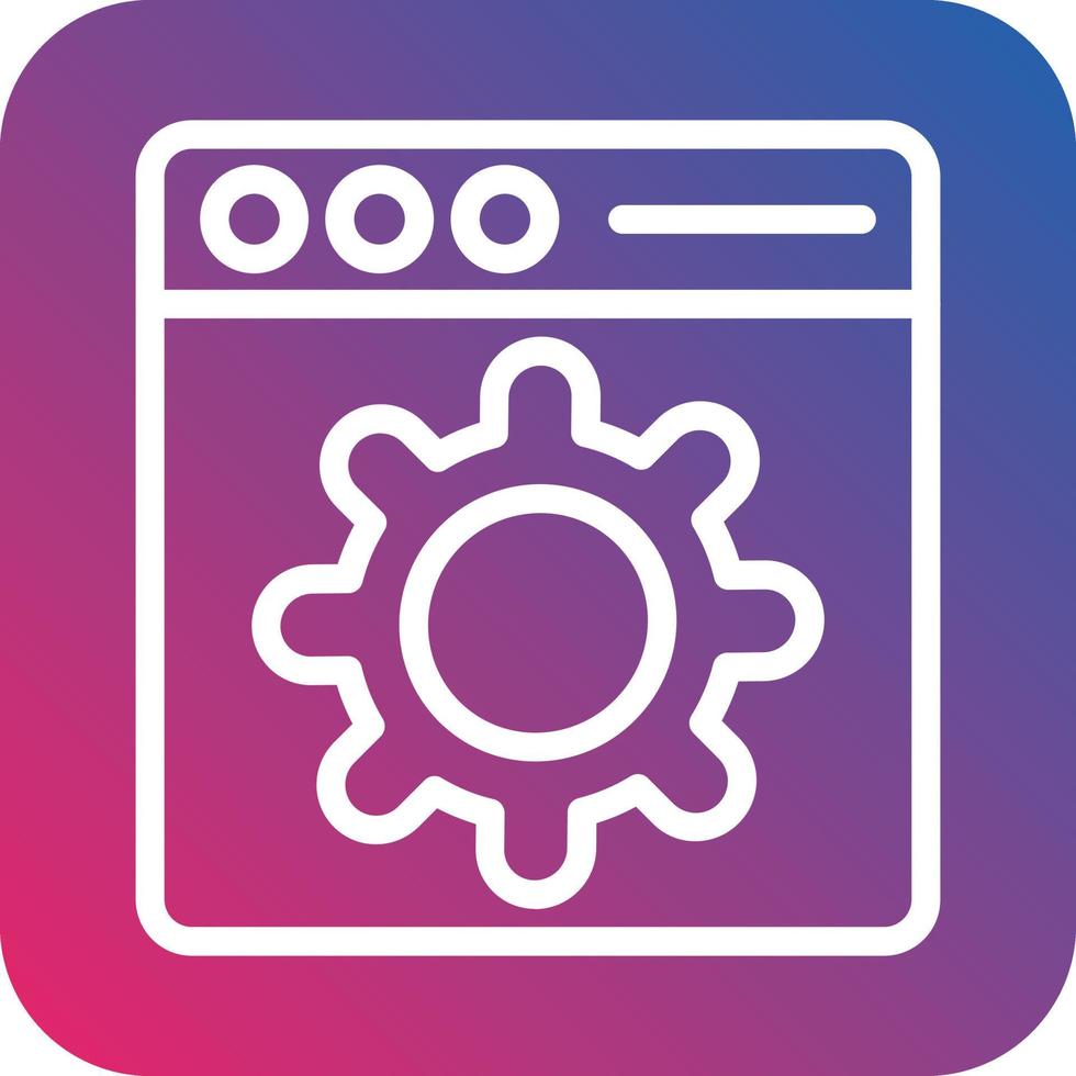 Web Setting Vector Icon Design
