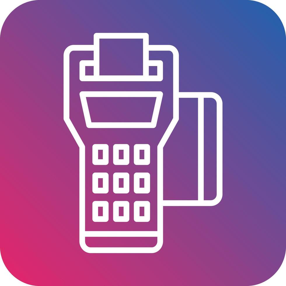Pos Terminal Vector Icon Design