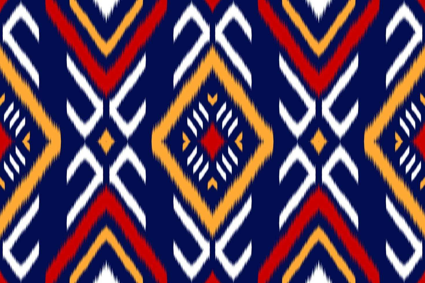 Abstract ethnic pattern art. Ikat seamless pattern traditional. American, Mexican style. vector