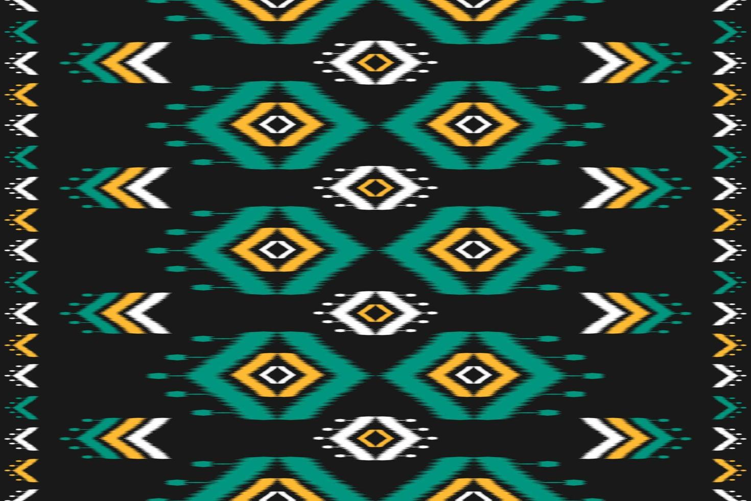 Carpet ethnic ikat pattern art. Geometric ethnic ikat seamless pattern in tribal. Mexican style. vector
