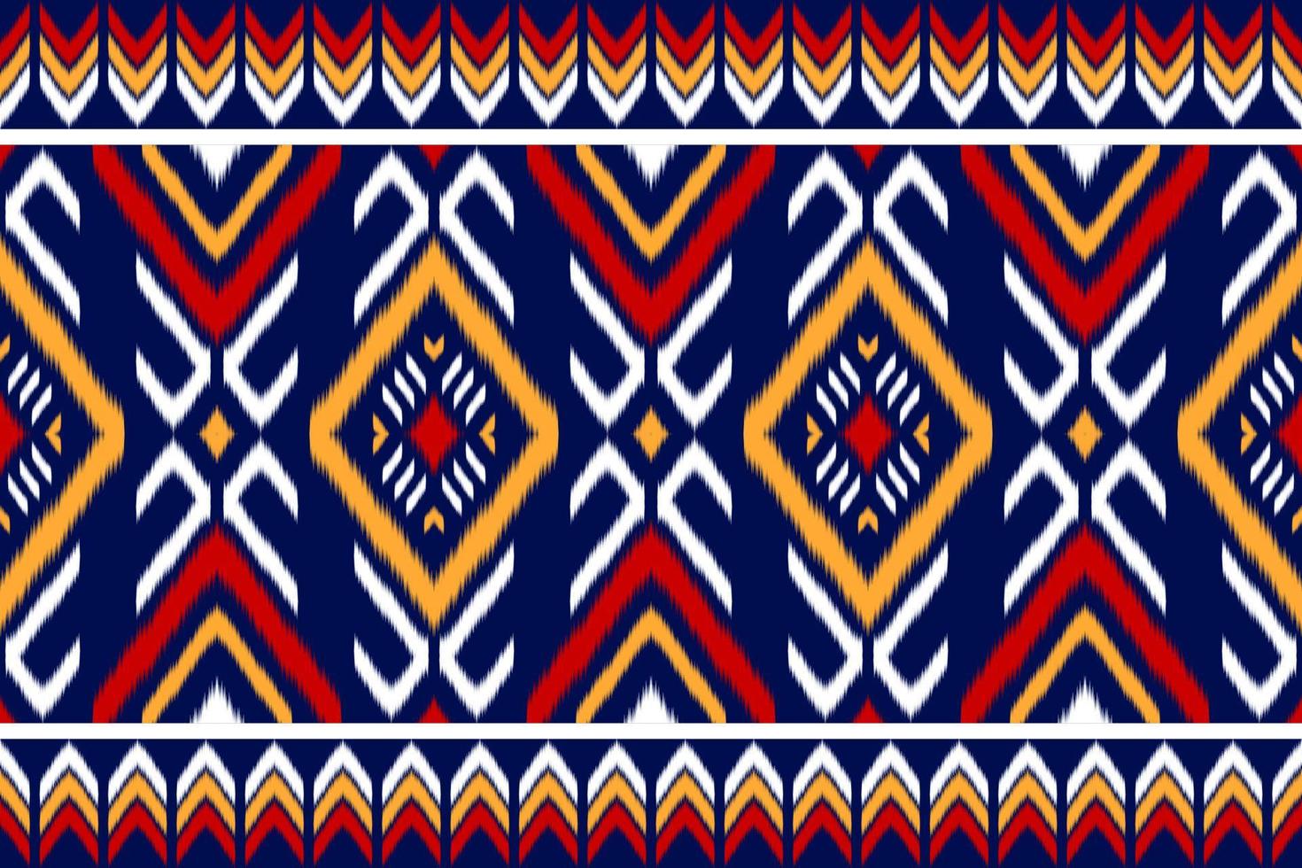 Carpet ethnic ikat pattern art. Geometric ethnic ikat seamless pattern in tribal. Mexican style. vector