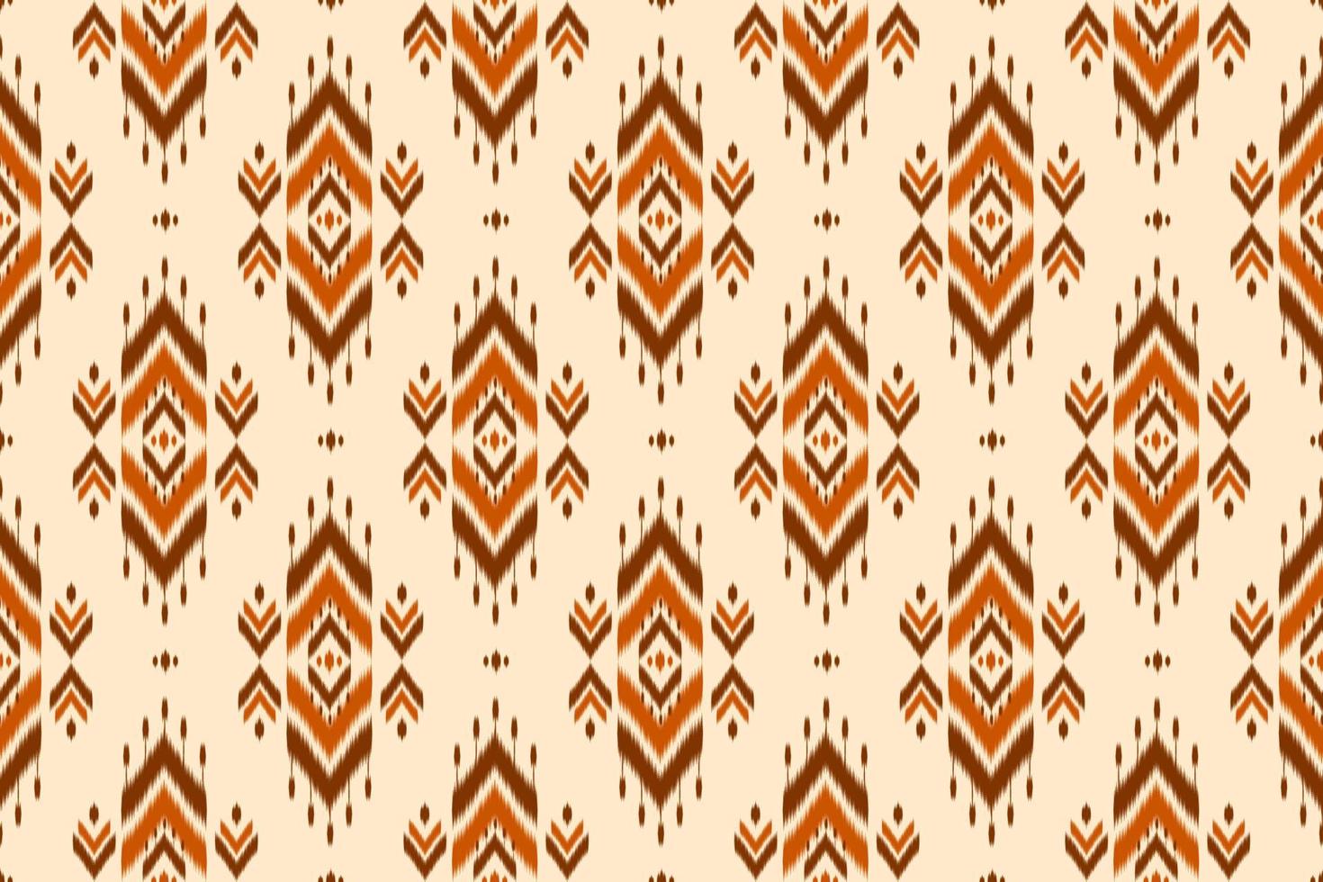 Abstract ethnic ikat background. Geometric seamless pattern in tribal. Fabric Indian style. vector