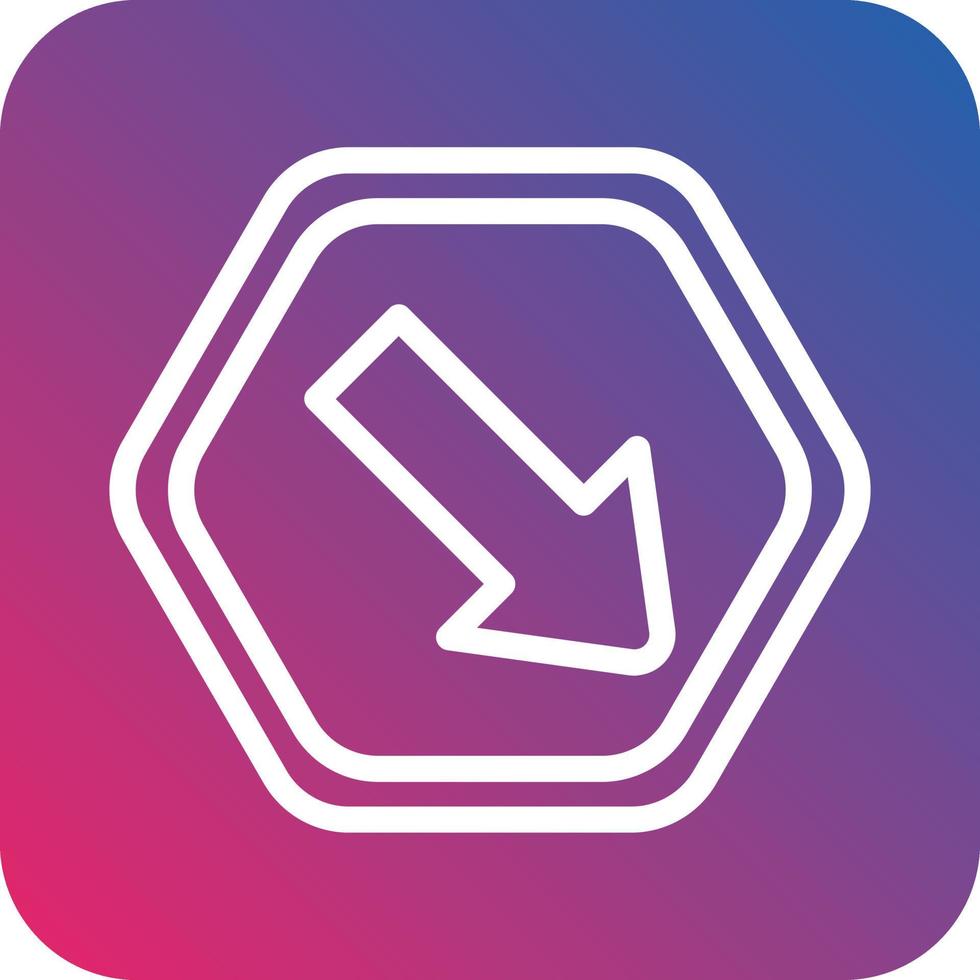 Keep Right Vector Icon Design