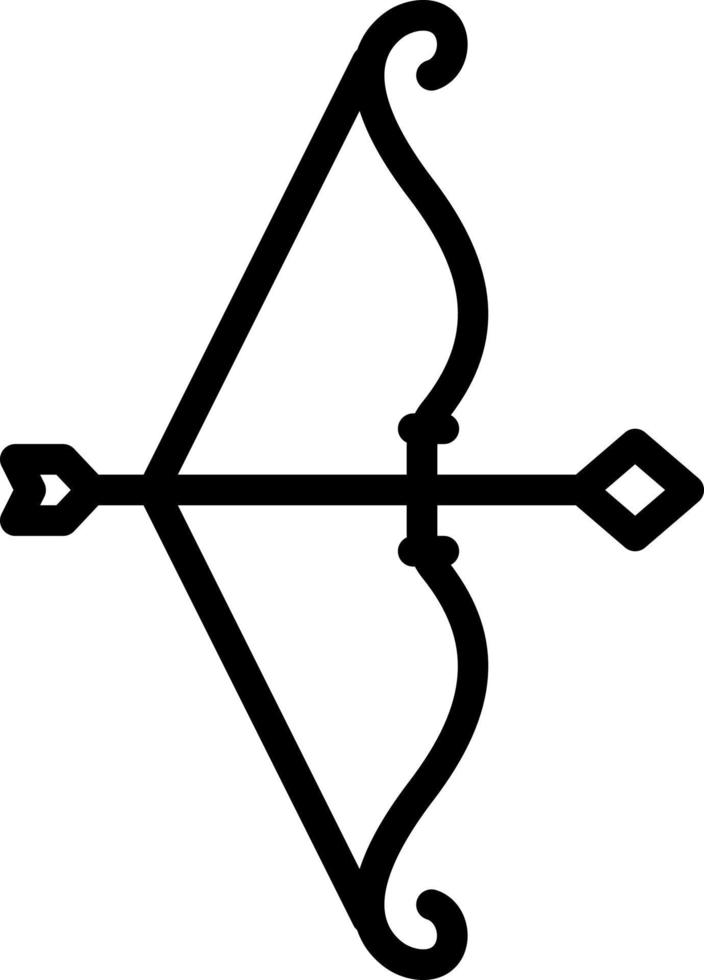 line icon for bow vector