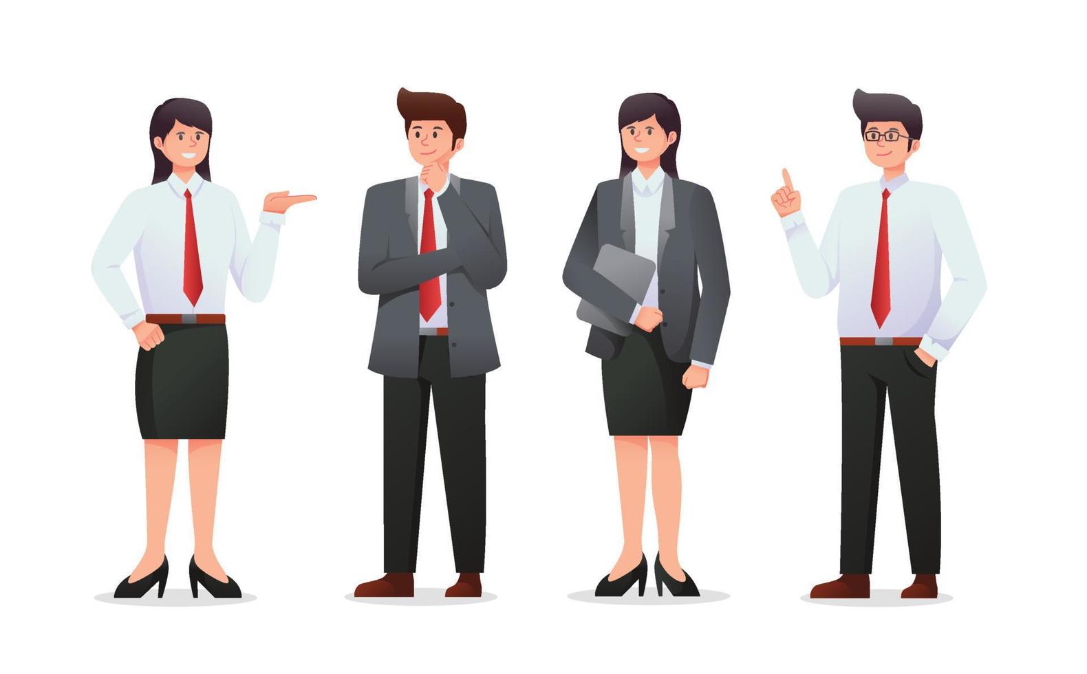 people in suit. business people vector illustration