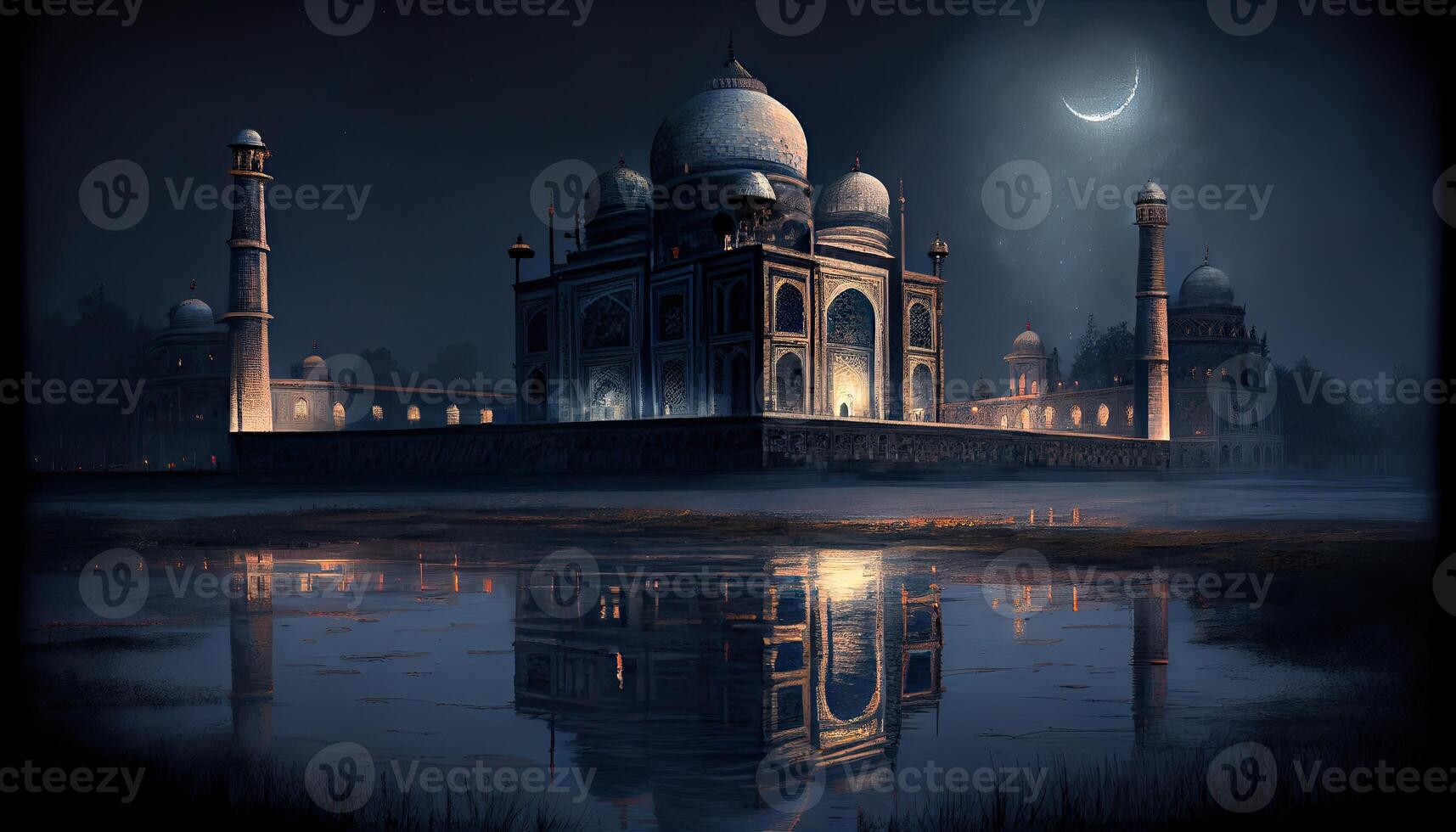 taj mahal in agra country photo