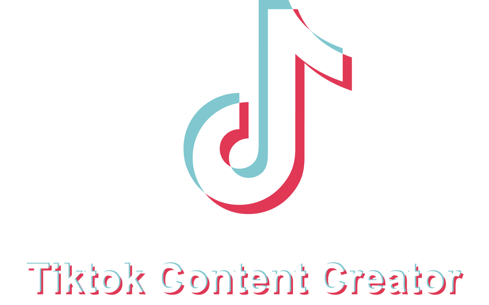 TikTok logo for content creation application in social media that is popular online png