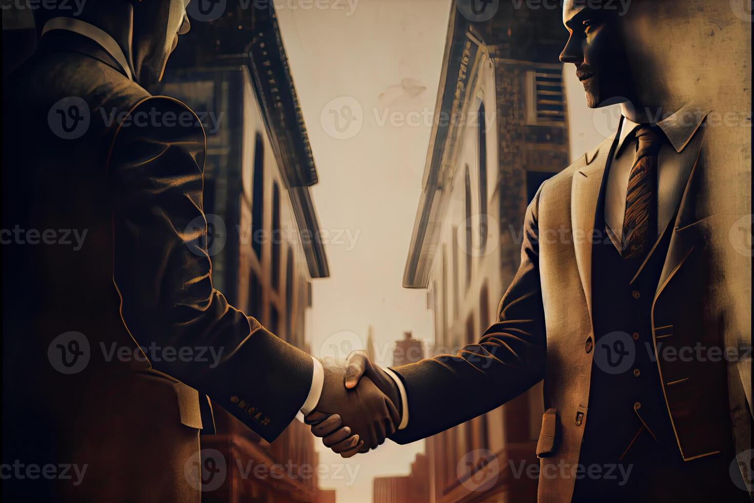 business people shaking hands photo