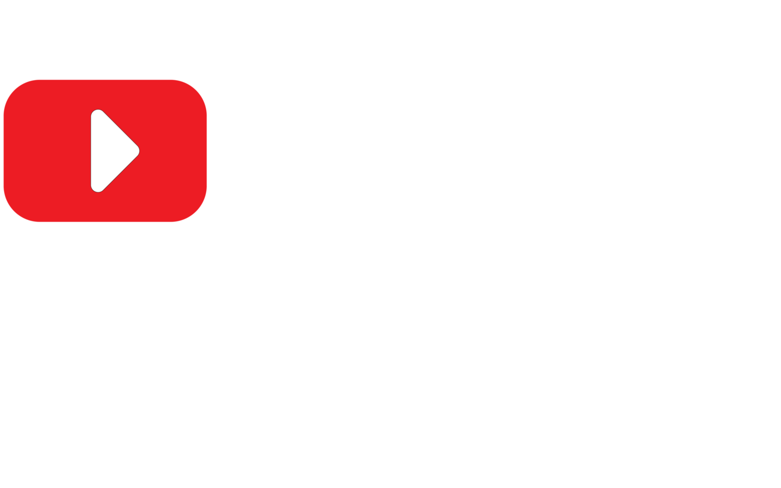 youtube logo for popular online media content creation website and application png