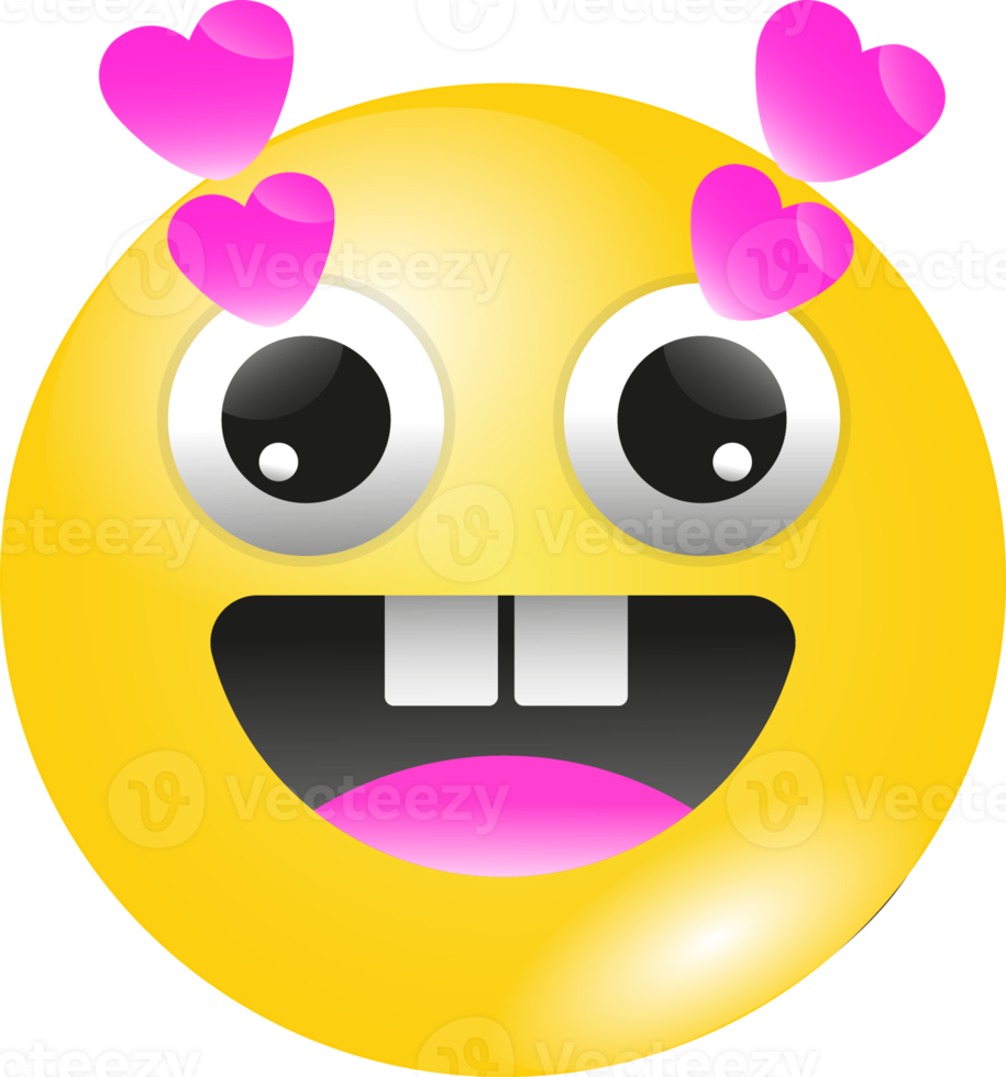 cute emoticon on transparent background png