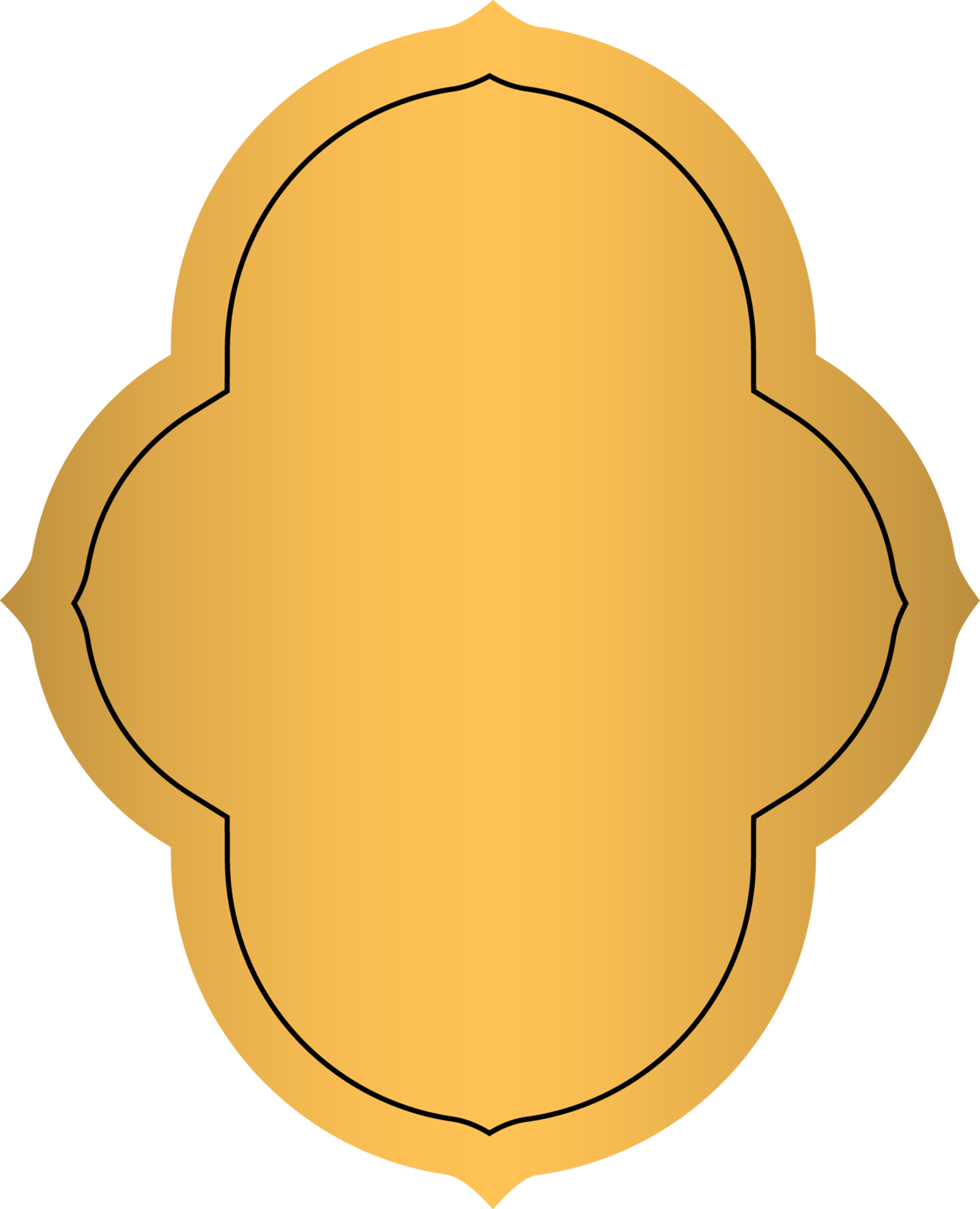 gold label banner ribbon with luxury badge vintage sticker isolated and