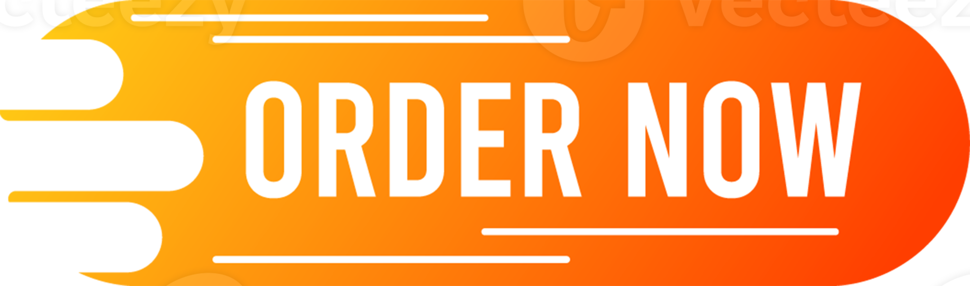 order now sale label banner on transparent background png
