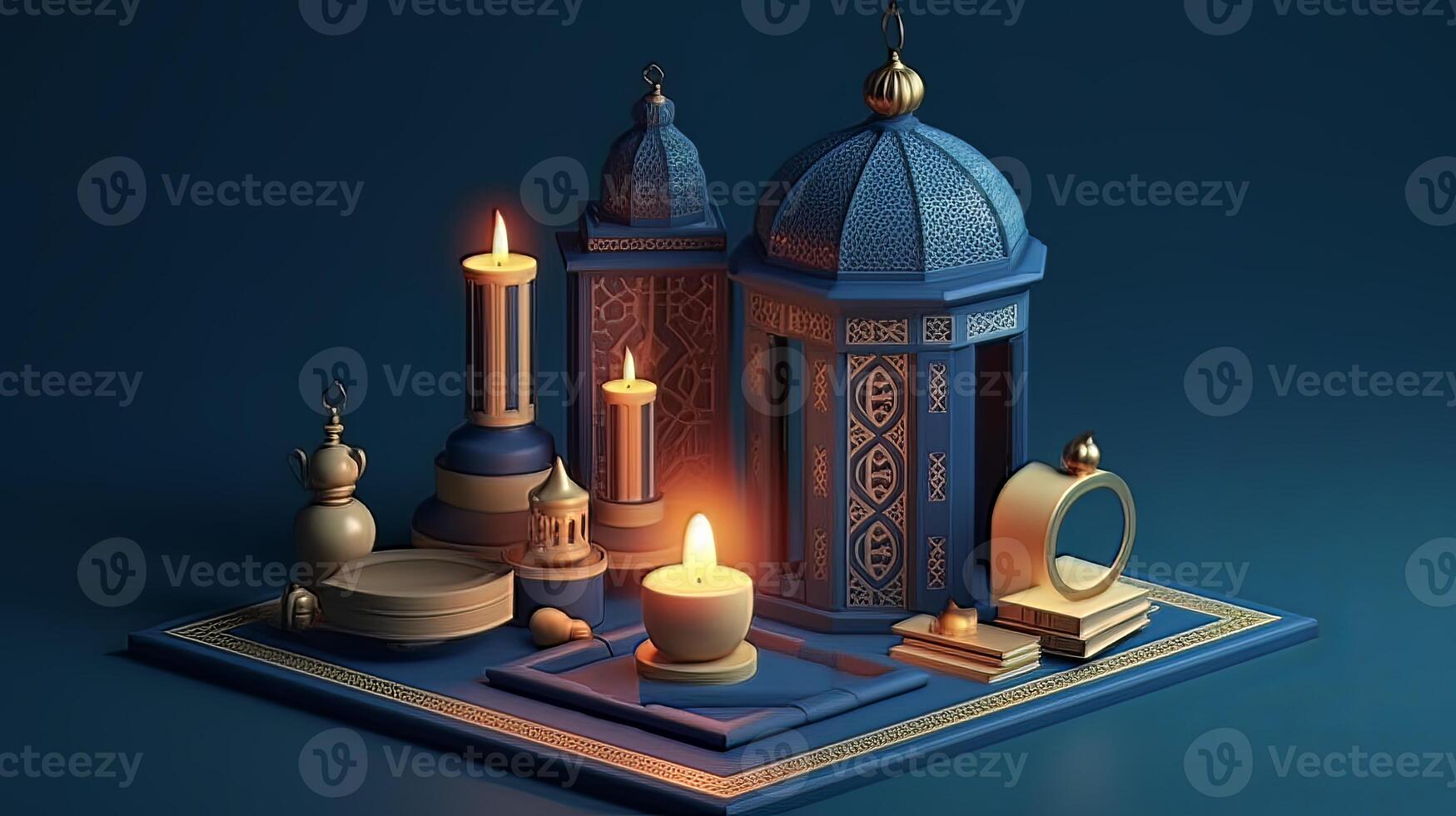 Ramadan The ninth month of Islamic calendar Observed by Muslims around world as A month of fasting prayer repercussions society Month commemorating first verses of Prophet Muhammad art photo
