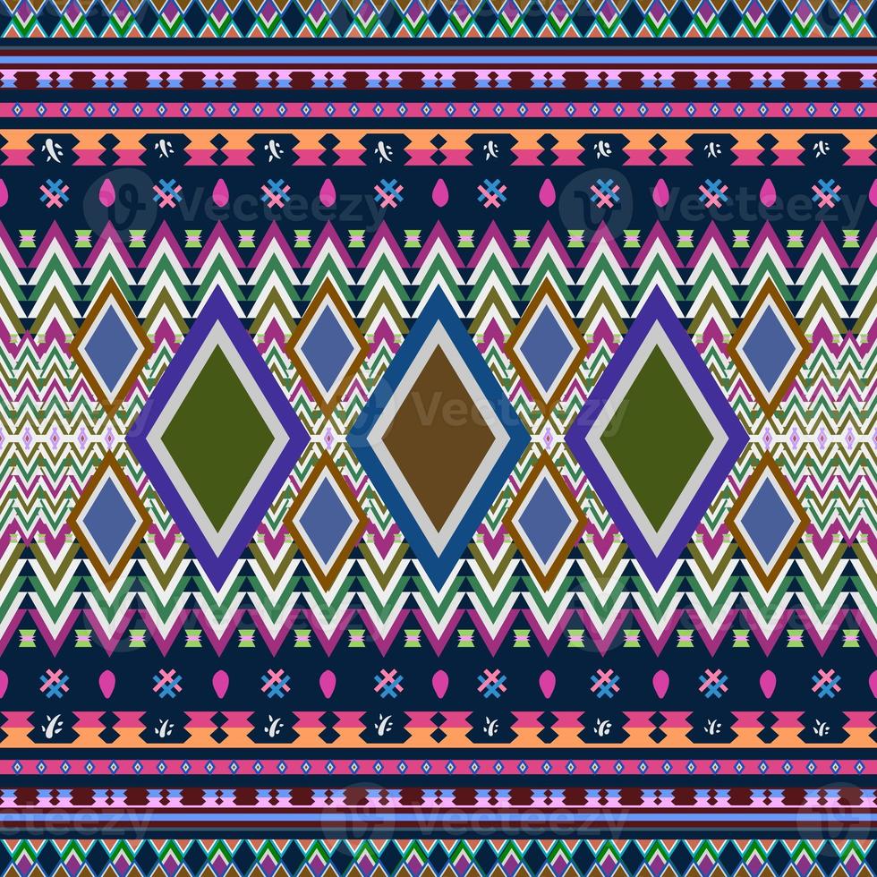 Ikat geometric folklore ornament. Tribal ethnic texture. Seamless striped pattern in Aztec style. Figure tribal embroidery. Indian, Scandinavian, Gyp sy, Mexican, folk pattern.Seamless pattern fab photo