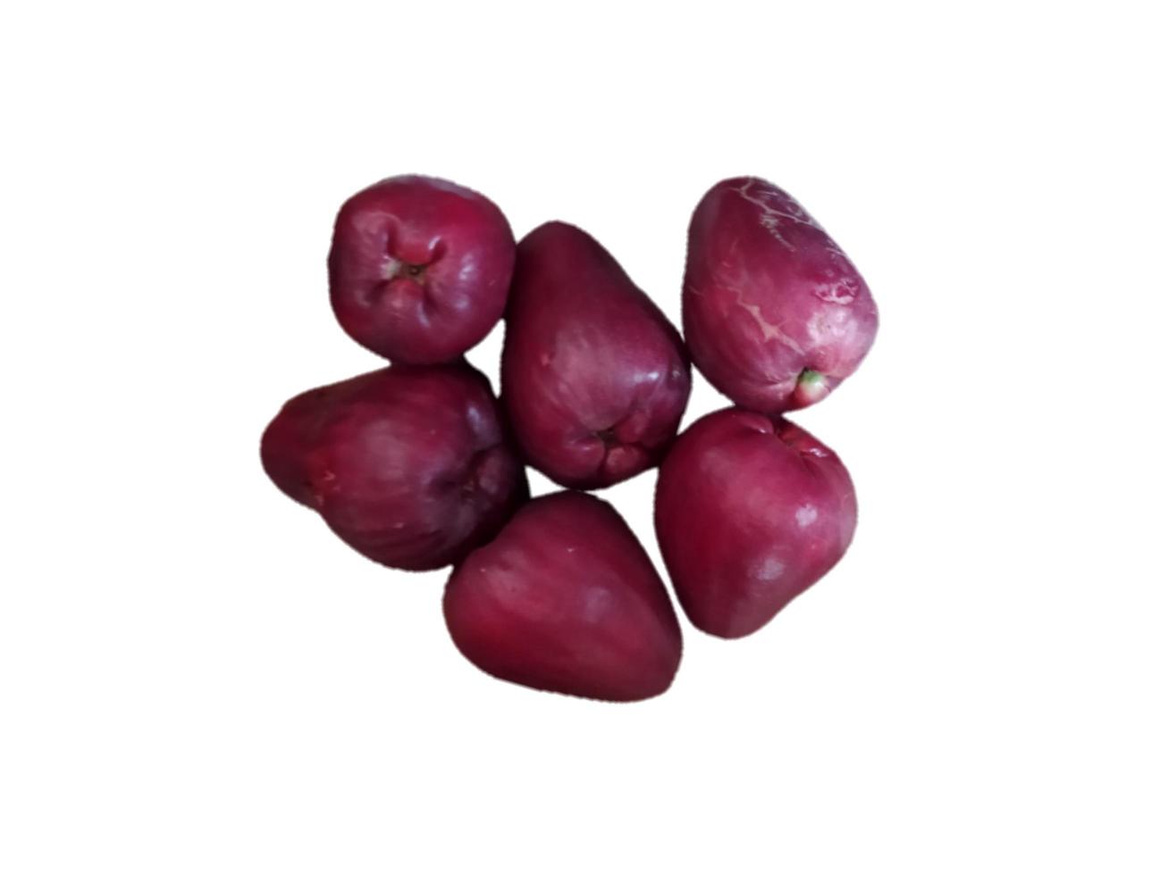 Red guava fruit, isolated on white background photo