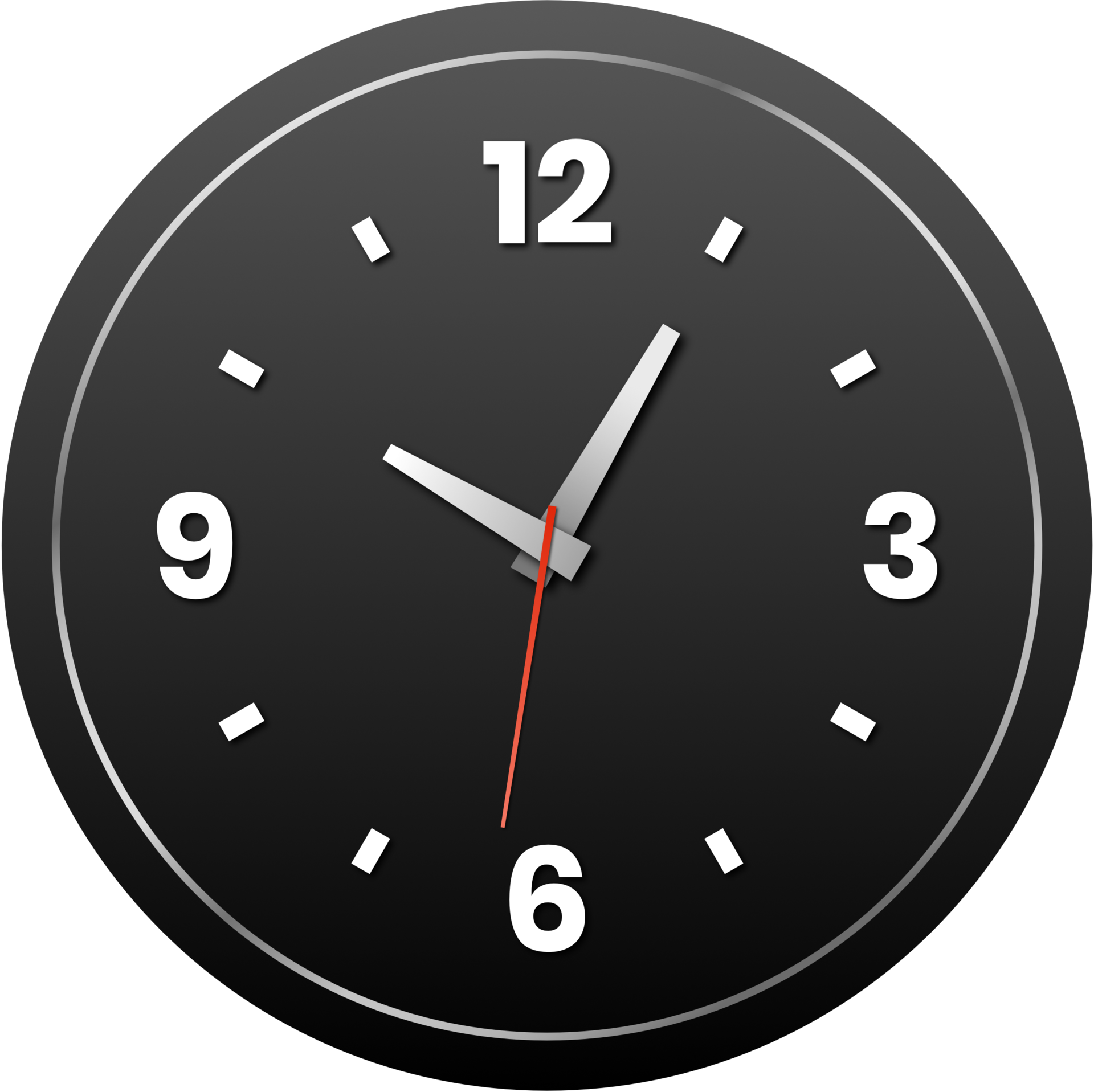 Modern realistic round wall clock. Editable vector format file 22723474 PNG
