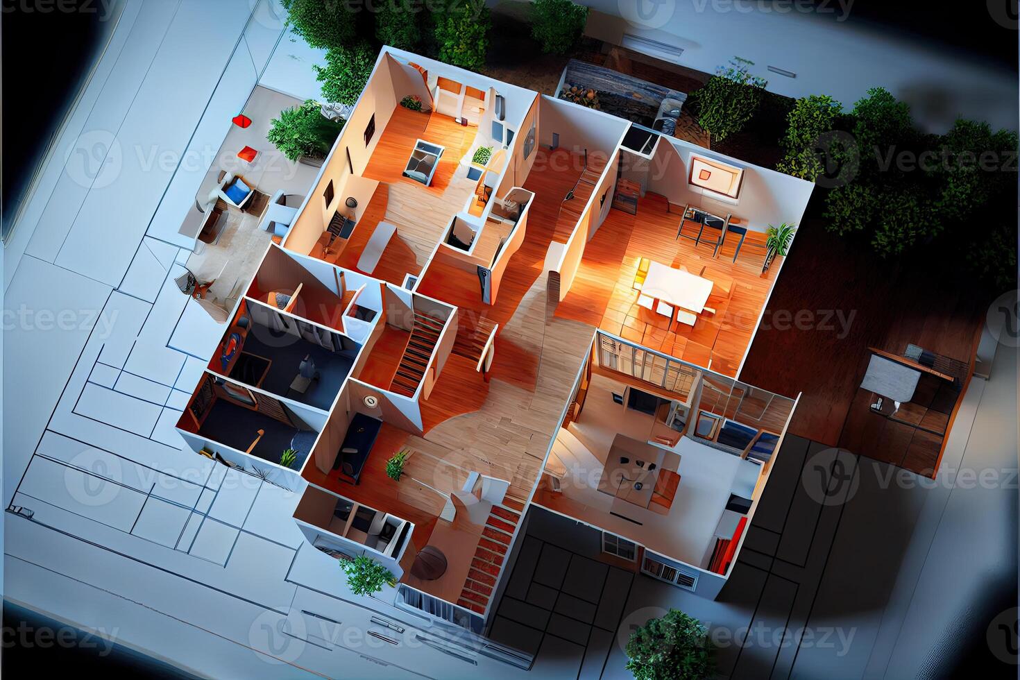 dream house floor plan, in sharp focus in perfect focus photo