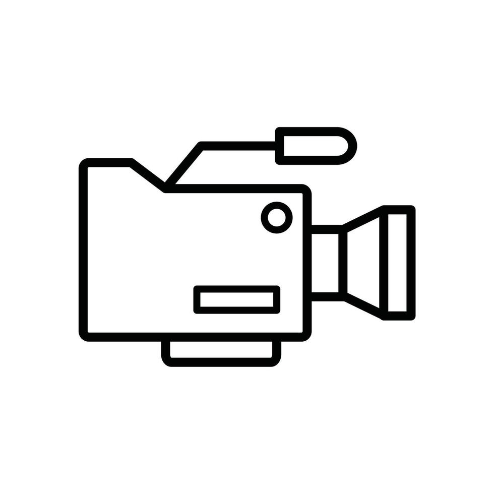 icono de cámara de video vector