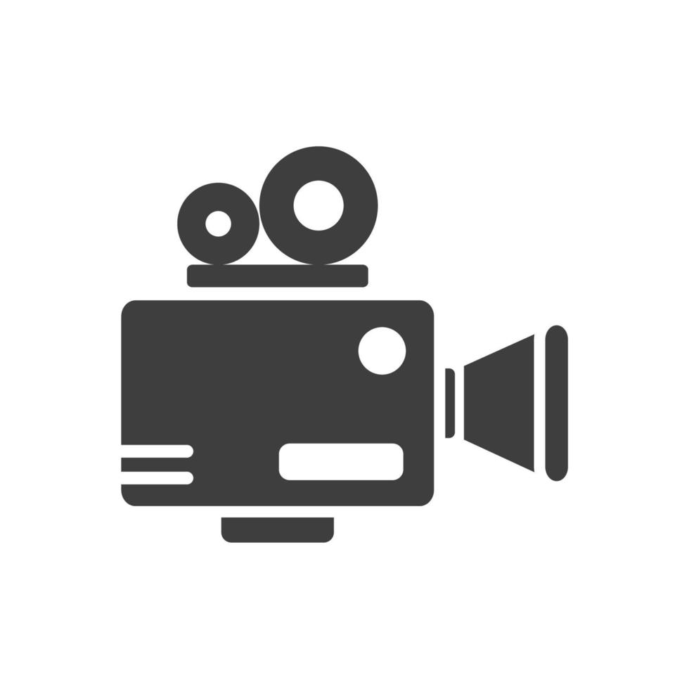 icono de cámara de video vector