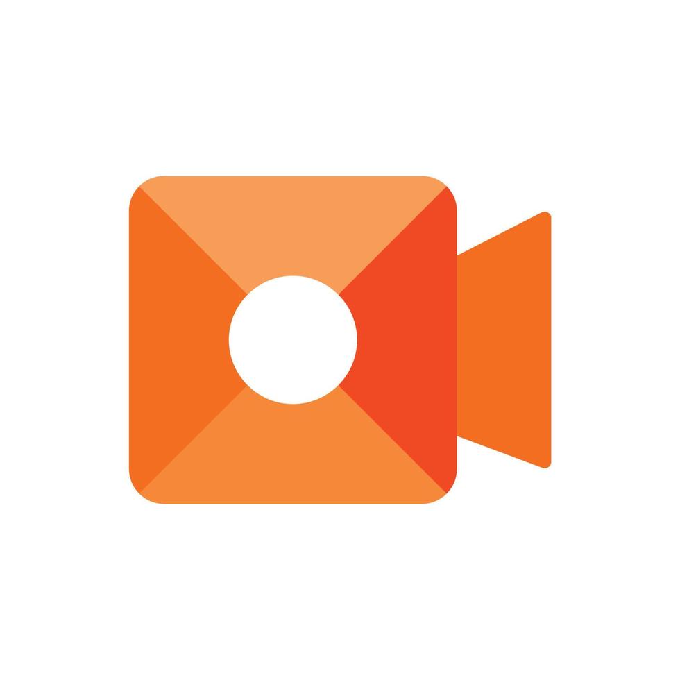 icono de cámara de video vector