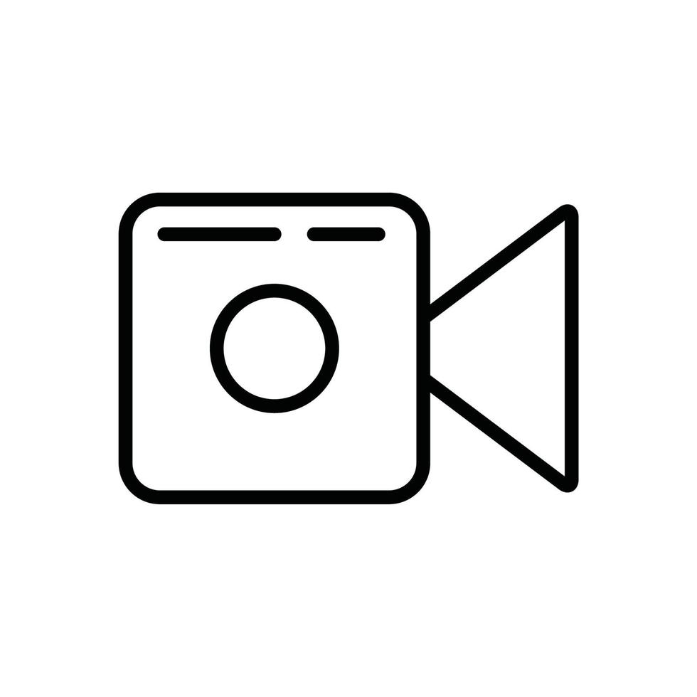 icono de cámara de video vector