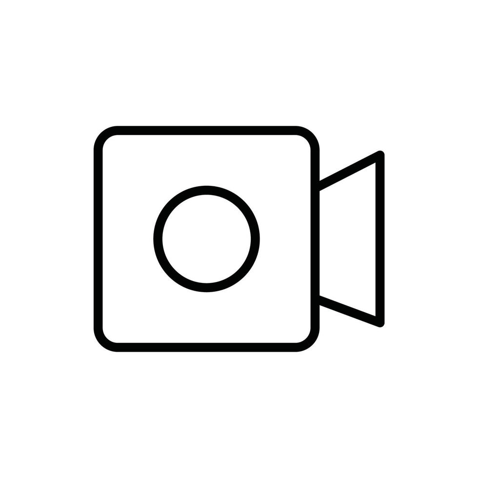 icono de cámara de video vector