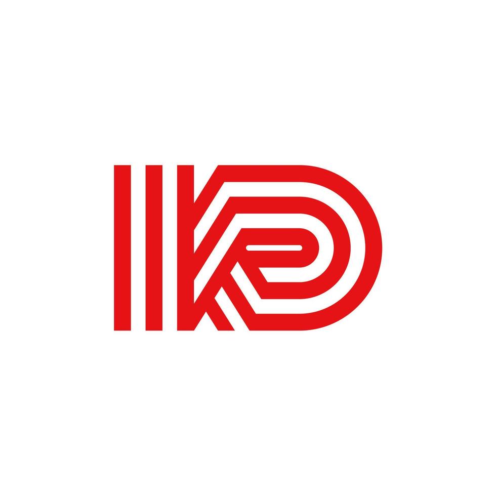 Stylish KD Monogram Letter Logo. Trendy and Modern Branding vector