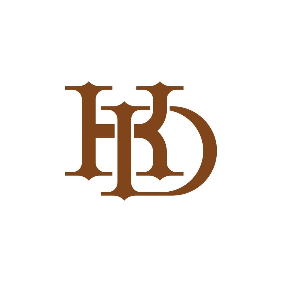 Classic KD Monogram Letter Logo. Timeless Design for Your Business vector