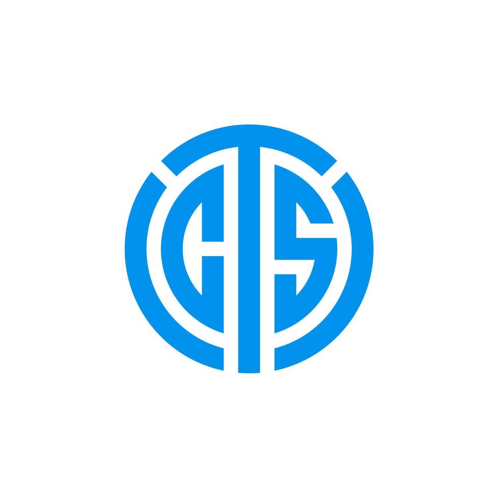 Clean and Simple CTS Letter Monogram Logo for Effective Branding vector