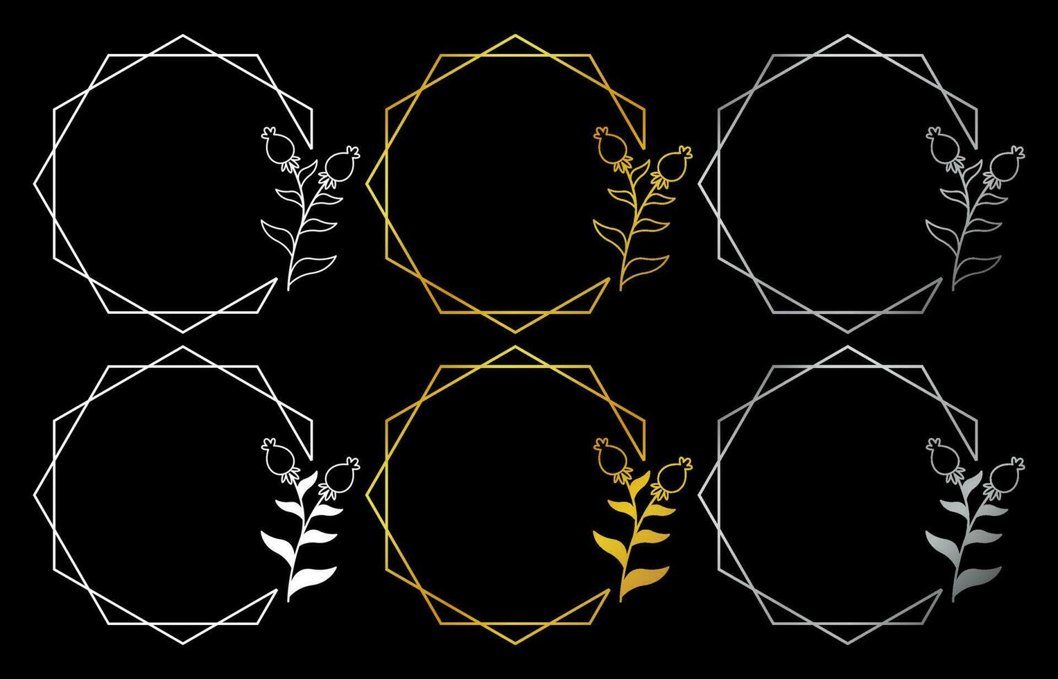 Floral templates for Invitation cards. Flower wedding invitation. vector