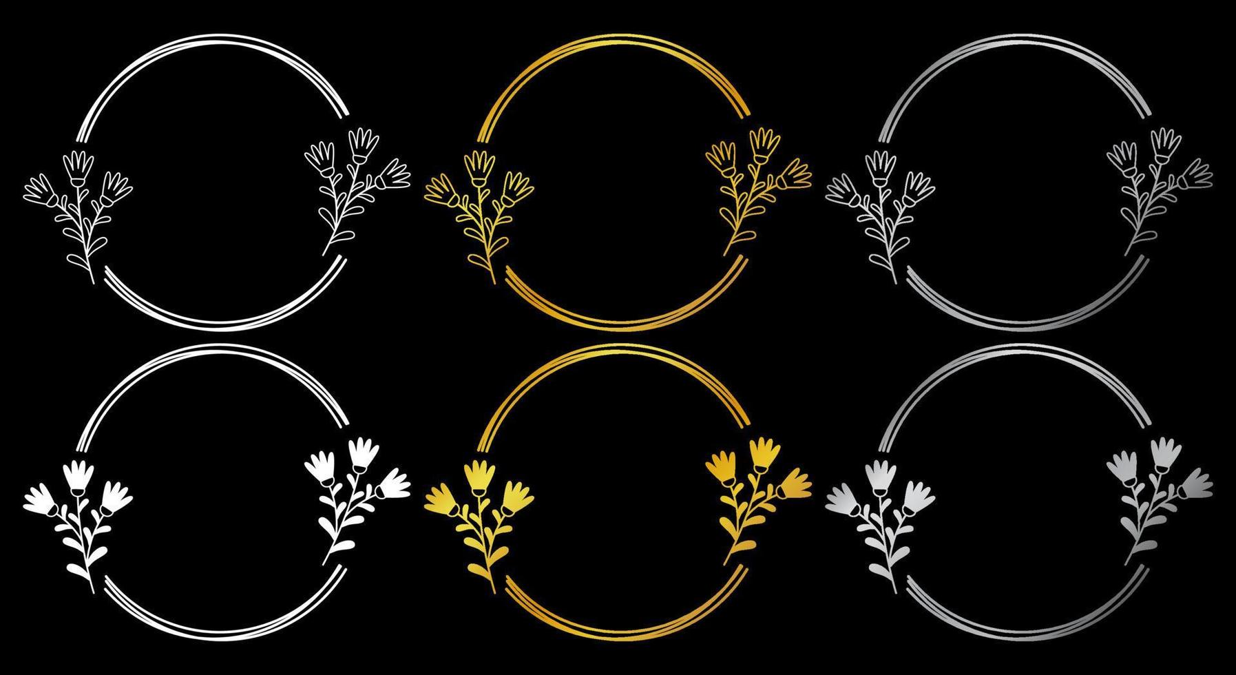 Floral templates for Invitation cards. Flower wedding invitation. vector