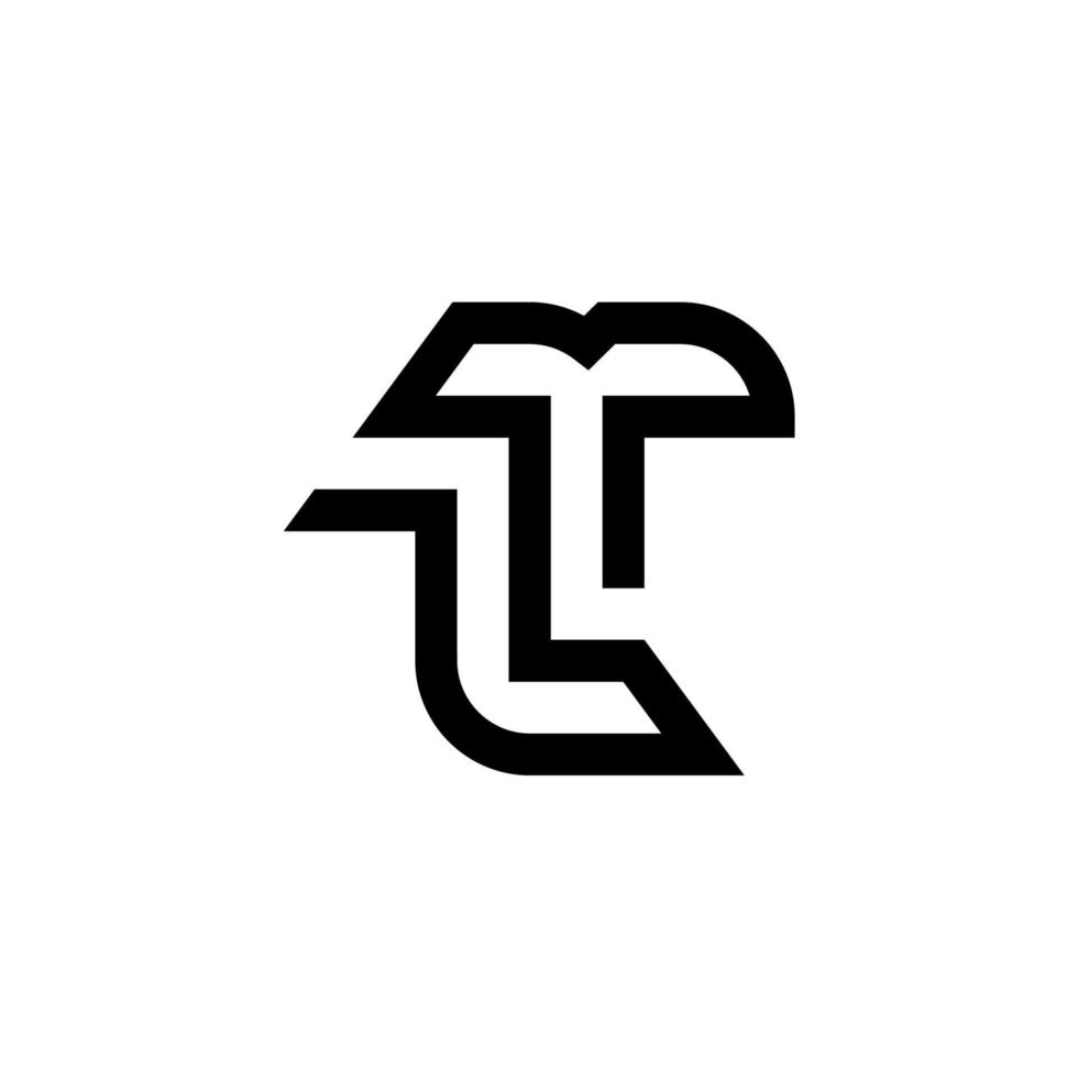 Creative LT Letter Monogram Logo for Unique Brand Identity and Marketing vector