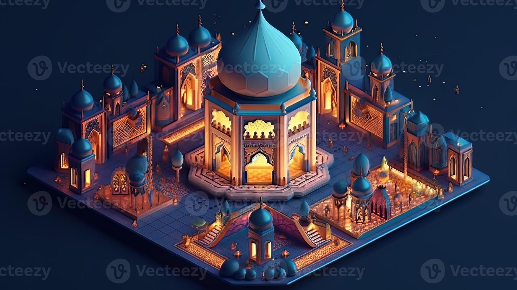 Ramadan The ninth month of Islamic calendar Observed by Muslims around world as A month of fasting prayer repercussions society Month commemorating first verses of Prophet Muhammad art photo