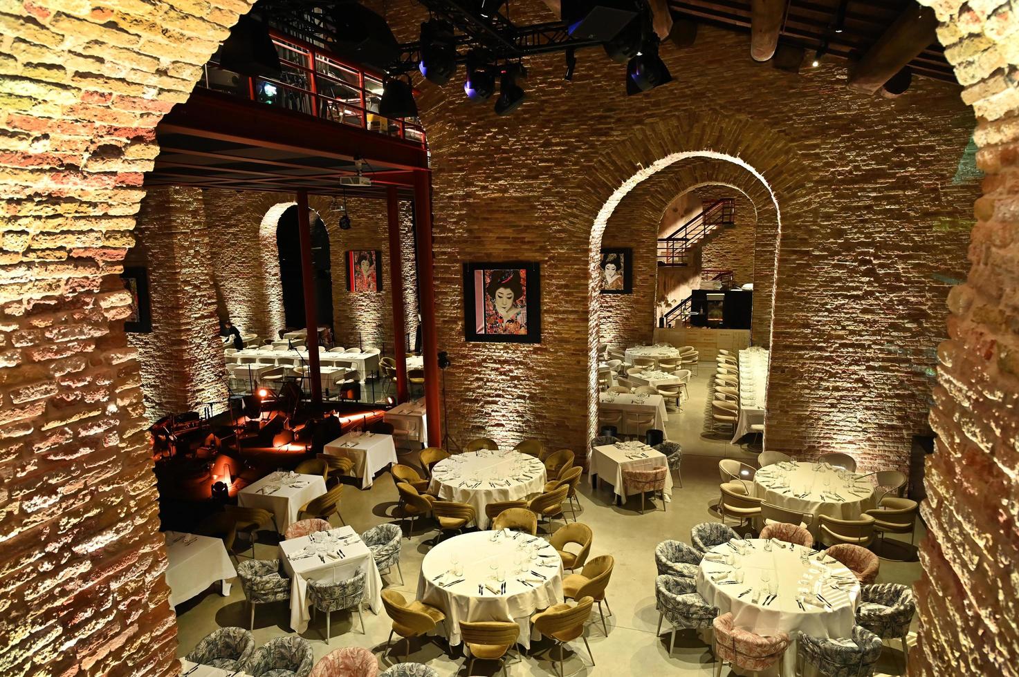 Cervia, Ravenna province, Italy January 14, 2023.  Recently restored, this 1700s complex once a salt warehouse is now home to a restaurant, beauty spa, and cultural center. photo