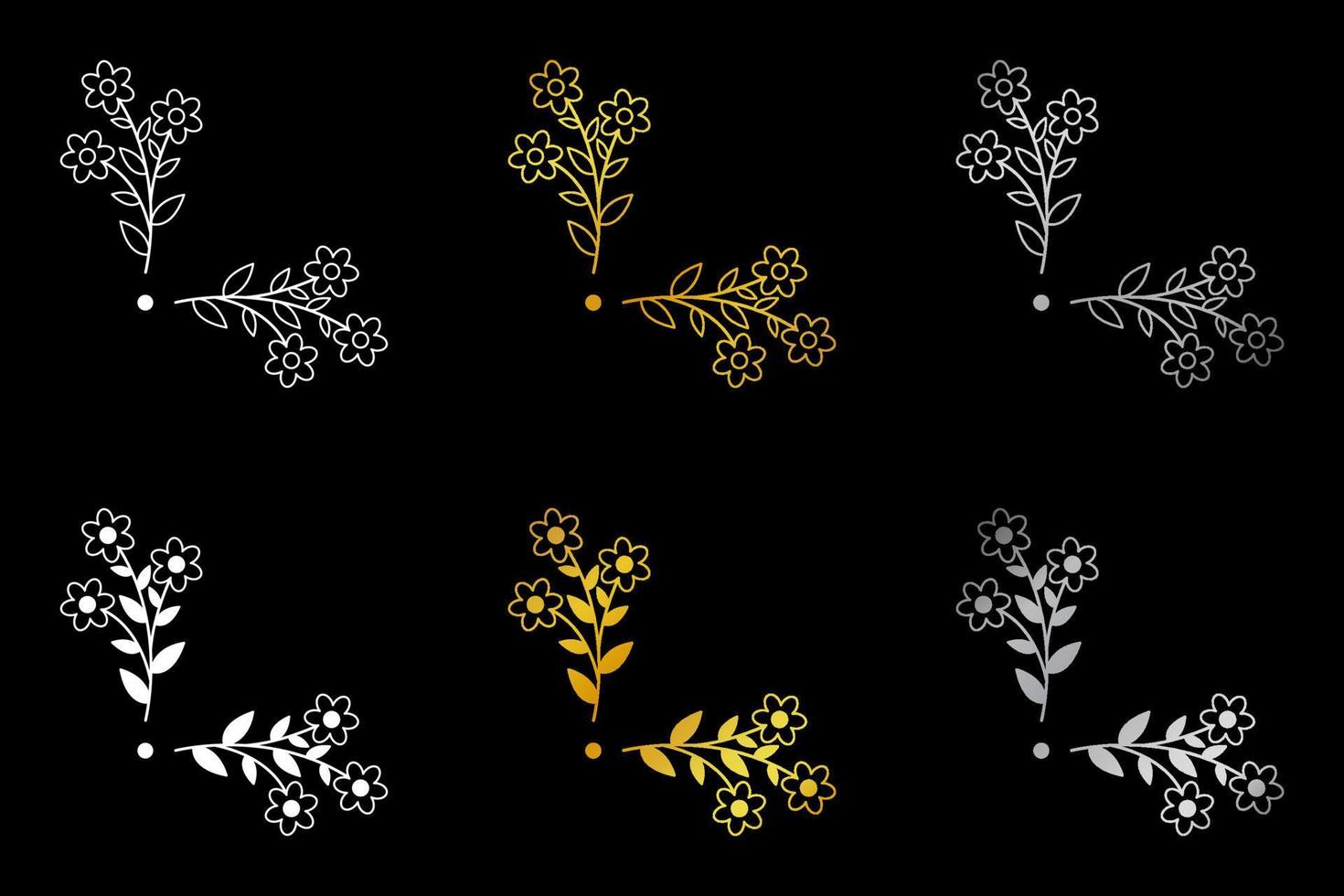 Floral hand drawn border. Wedding card design element. vector