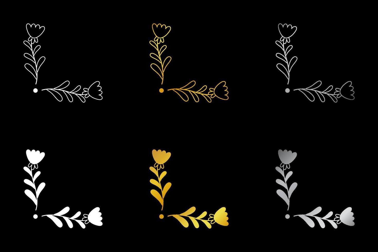 Floral hand drawn border. Wedding card design element. vector