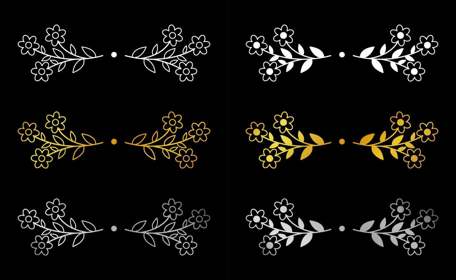 Floral hand drawn border. Wedding card design element. vector