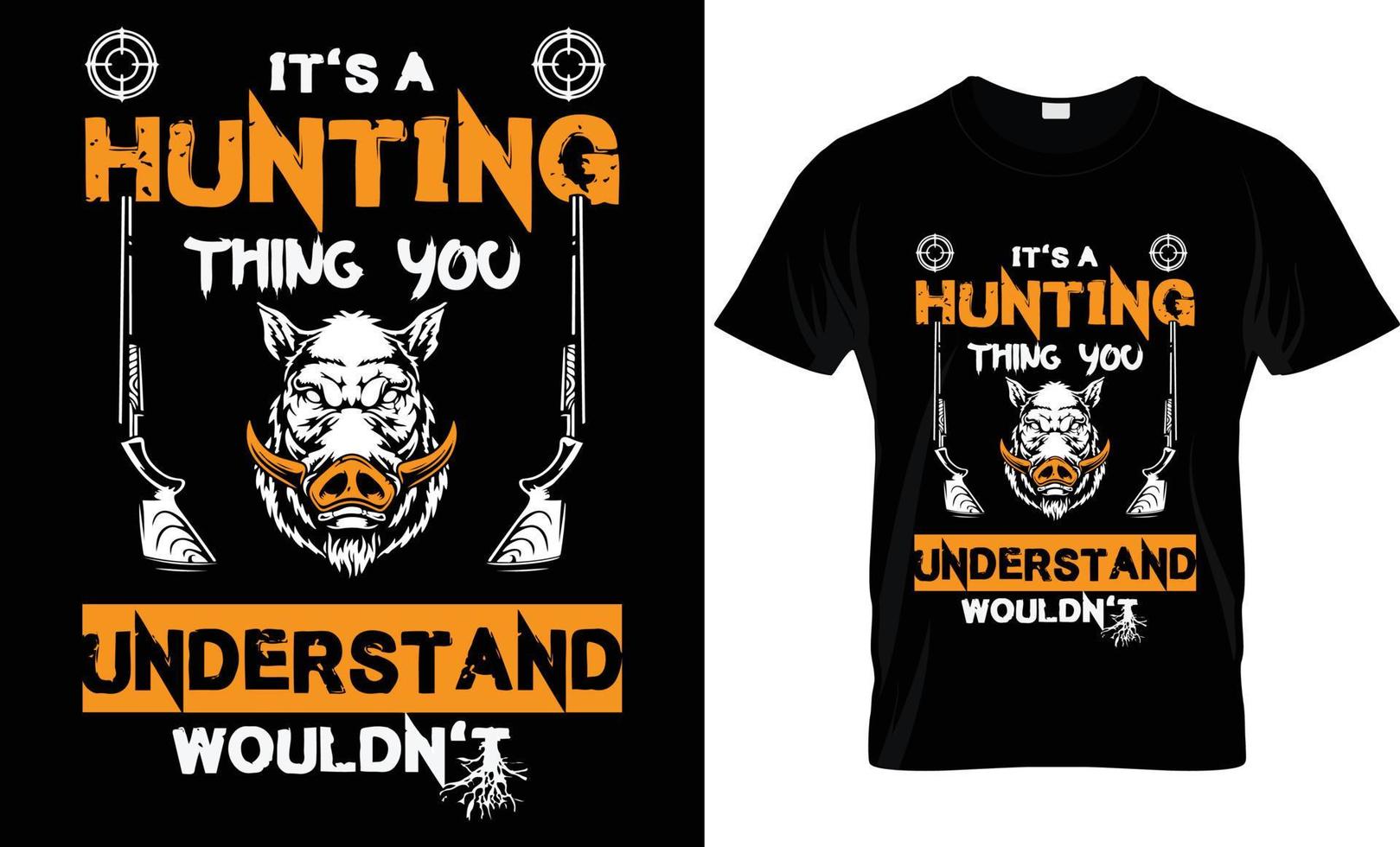 Hunting Engineer T-shirt Design Vector-Hunting vector. Hunting t-shirt grunge. Deer, rifle, mountain. vector