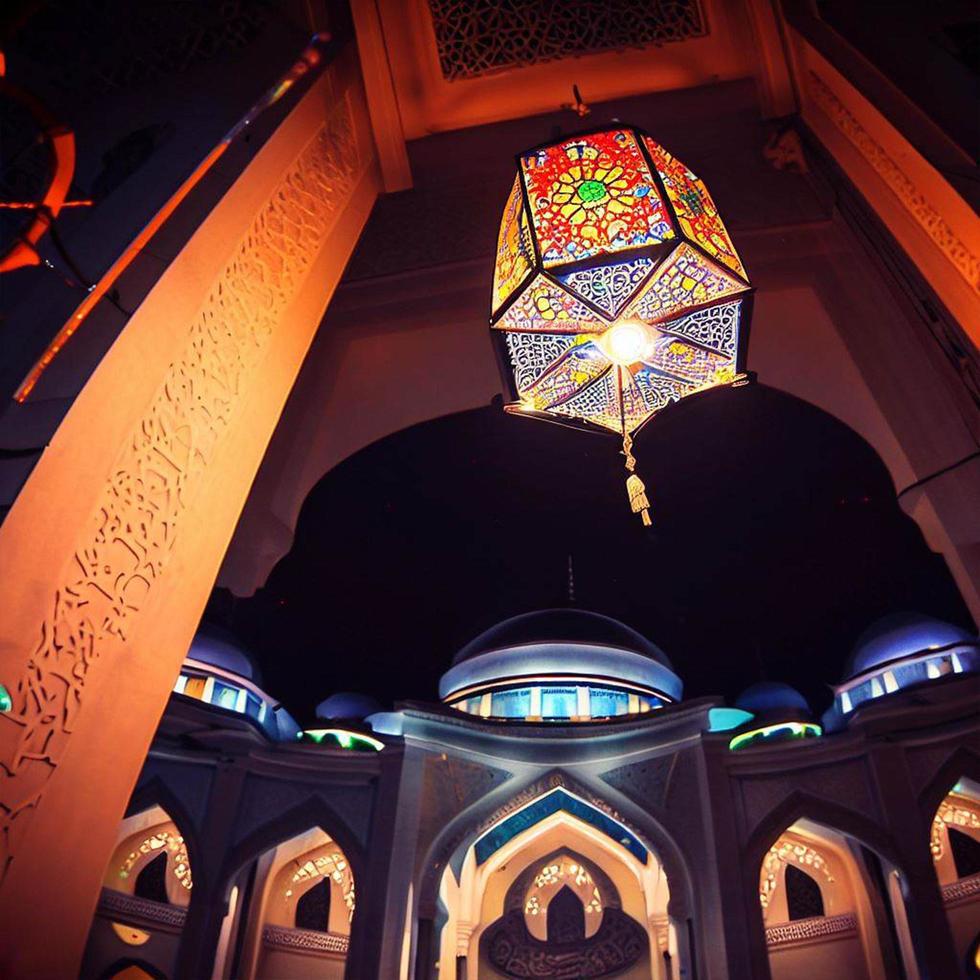 Ramadan mosque islamic lantern photo