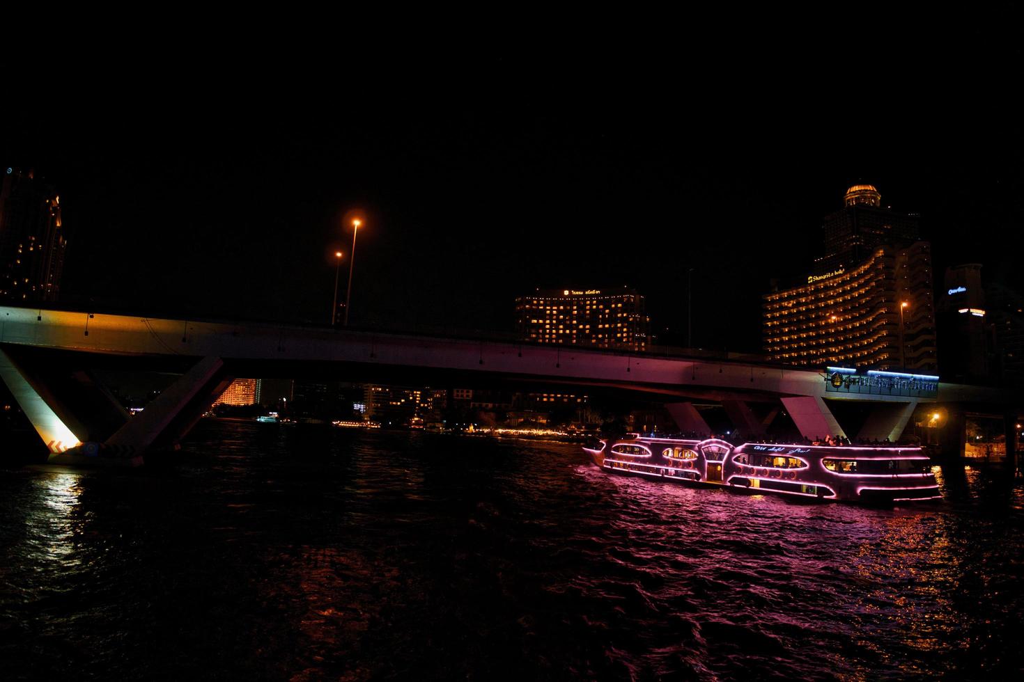 thailand river cruise night photo