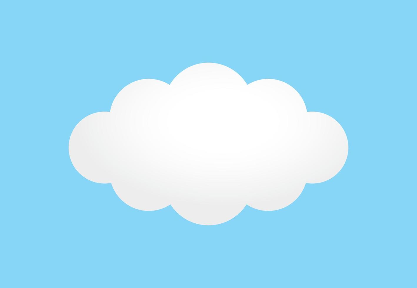 cute cloud graphic element vector