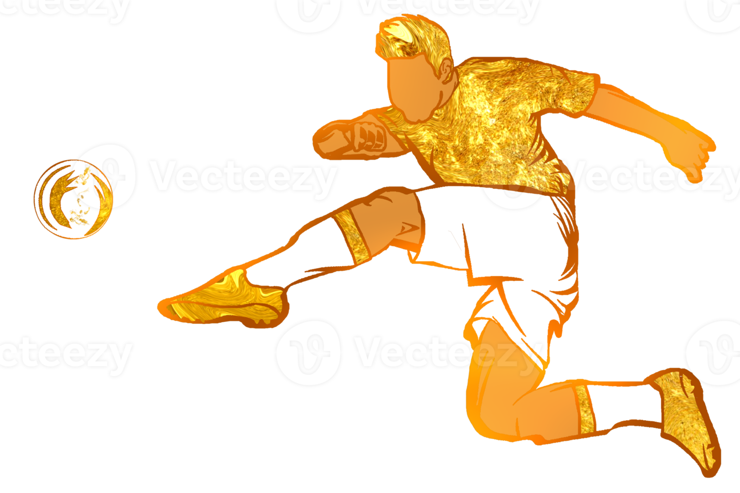 icon of soccer player kicking a ball png