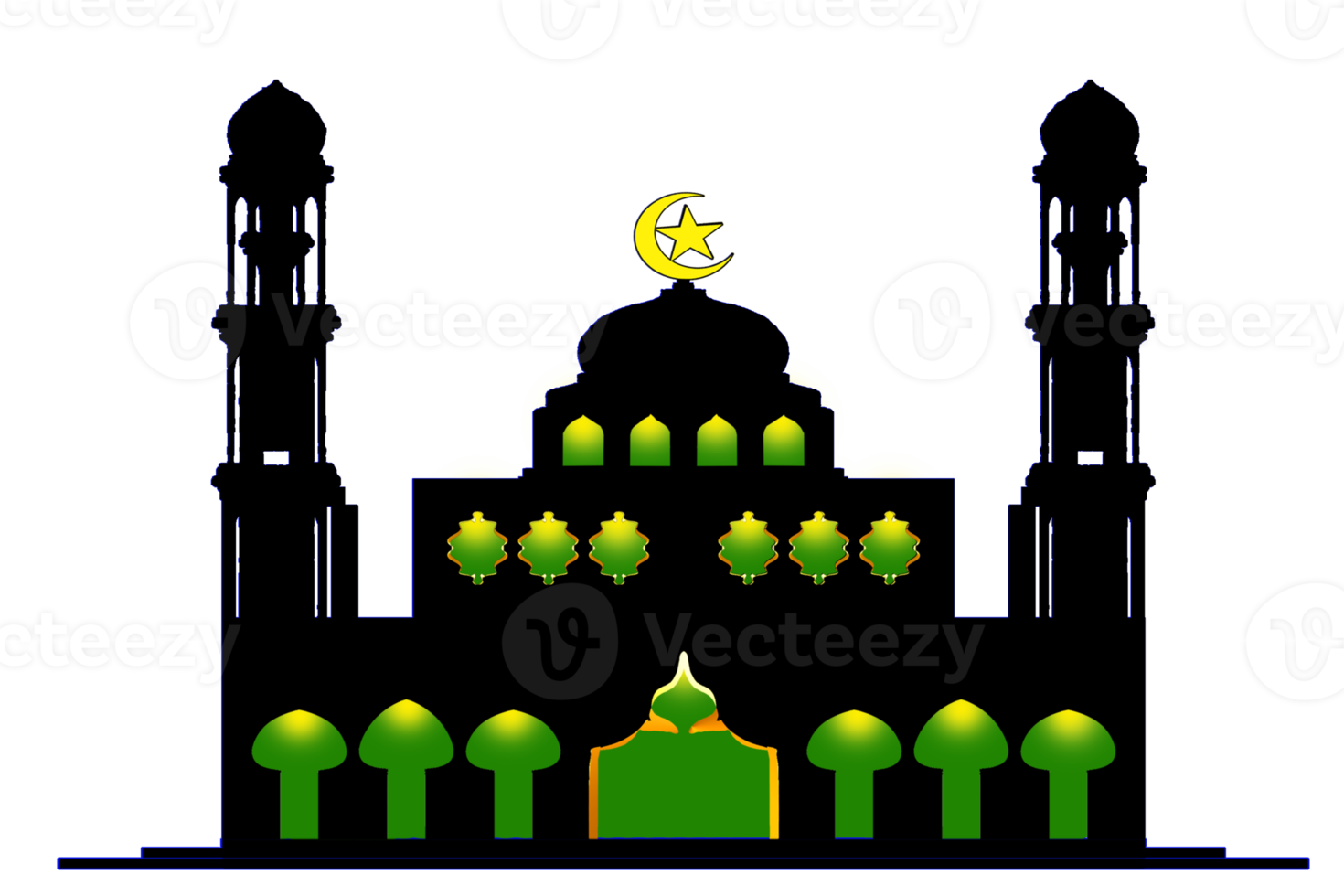 icon design of mosque place for Muslim pray png