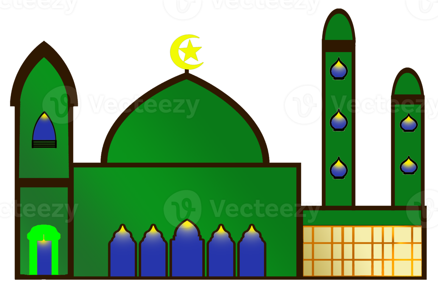 icon design of mosque place for Muslim pray png